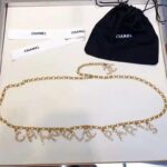 Chanel Women Paris Metal & Strass Gold & Crystal Belt - immagine 3
