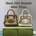 Gucci Women Gucci Horsebit 1955 Mini Top Handle Bag GG Supreme Canvas Leather - Image 6