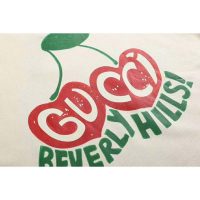 Gucci Men Beverly Hills Cherry Print Sweatshirt Cotton Jersey Crewneck Puff Sleeves-White