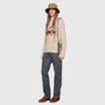 Gucci Men Disney x Gucci Donald Duck Cotton Wool Sweater Crewneck-White - Image 11