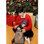 Gucci Men Disney x Gucci Donald Duck Sweatshirt Cotton Crewneck Oversized Fit-Red - Image 13