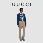 Gucci Men Doraemon x Gucci Cotton Sweatshirt Crewneck Oversized Fit-Navy – Bild 10
