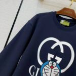 Gucci Men Doraemon x Gucci Cotton Sweatshirt Crewneck Oversized Fit-Navy – Bild 6