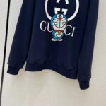 Gucci Men Doraemon x Gucci Cotton Sweatshirt Crewneck Oversized Fit-Navy – Bild 7