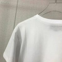 Gucci Men Doraemon x Gucci Oversize T-Shirt Ivory Cotton Jersey Crewneck-Blue