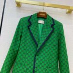 Gucci Men GG Canvas Jacket Green and Blue Organic GG Canvas Cotton - immagine 4