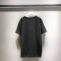 Gucci Men Gucci Prodige D’Amour Print T-Shirt Cotton Crewneck Oversize Fit-Black