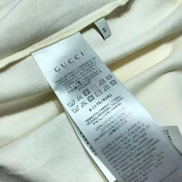Gucci Men Gucci Prodige D’Amour Print T-shirt Cotton Crewneck Oversize Fit (7)