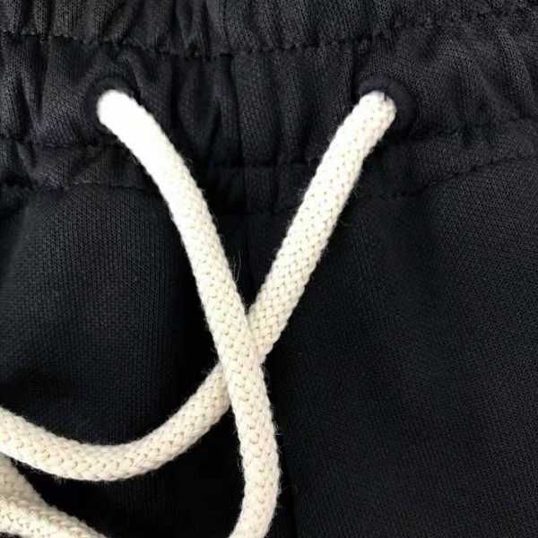 Gucci Men Technical Jersey Shorts Interlocking G Stripe-Black (5)