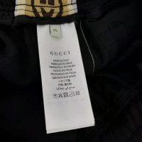 Gucci Men Technical Jersey Shorts Interlocking G Stripe-Black