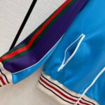 Gucci Men Technical Jersey Zip-Up Jacket with Web Interlocking G-Blue – Bild 8
