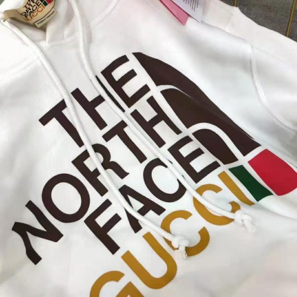 Gucci Men The North Face x Gucci Cotton Sweatshirt Crewneck Long Sleeves-White (7)