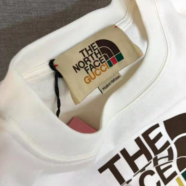 Gucci Men The North Face x Gucci Cotton T-Shirt Crewneck Jersey Oversize Fit (16)