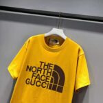 Gucci Women The North Face x Gucci Oversize T-Shirt Cotton Jersey Crewneck-Yellow - Bild 4