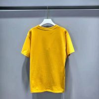 Gucci Men The North Face x Gucci Oversize T-Shirt Cotton Jersey Crewneck-Yellow