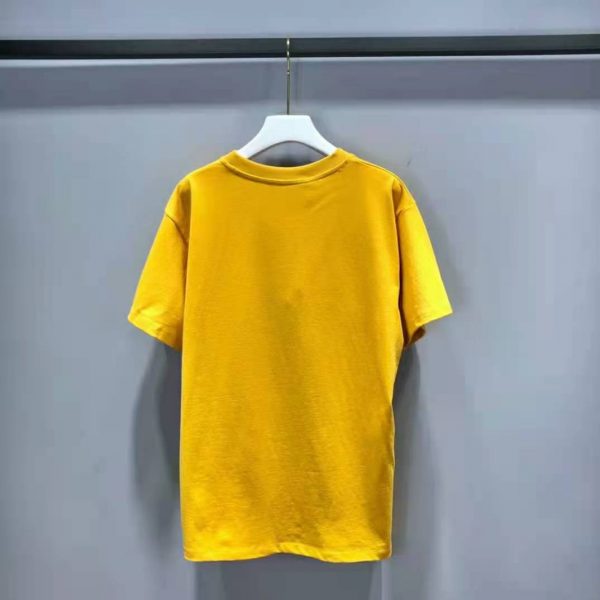 Gucci Men The North Face x Gucci Oversize T-Shirt Cotton Jersey Crewneck-Yellow (11)