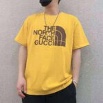 Gucci Men The North Face x Gucci Oversize T-Shirt Cotton Jersey Crewneck-Yellow - Image 12
