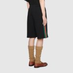 Gucci Men The North Face x Gucci Web Print Cotton Shorts Green Red Web-Black – Bild 15