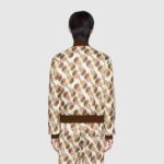 Gucci Men The North Face x Gucci Web Print Technical Jersey Jacket Polyester Cotton - Imagen 15