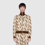 Gucci Men The North Face x Gucci Web Print Technical Jersey Jacket Polyester Cotton - Imagen 14