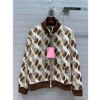 Gucci Men The North Face x Gucci Web Print Technical Jersey Jacket Polyester Cotton