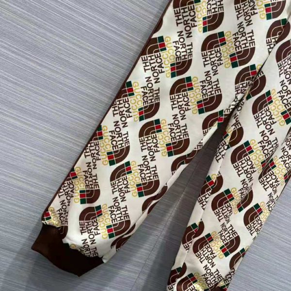 Gucci Men The North Face x Gucci Web Print Technical Jersey Jogging Pant Polyester Cotton (5)