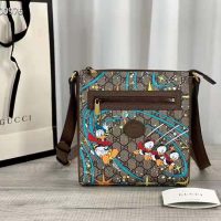 Gucci Unisex Disney x Gucci Donald Duck Messenger Bag Beige GG Supreme Canvas