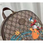 Gucci Unisex Disney x Gucci Donald Duck Small Backpack Leather Interlocking G – Image 8