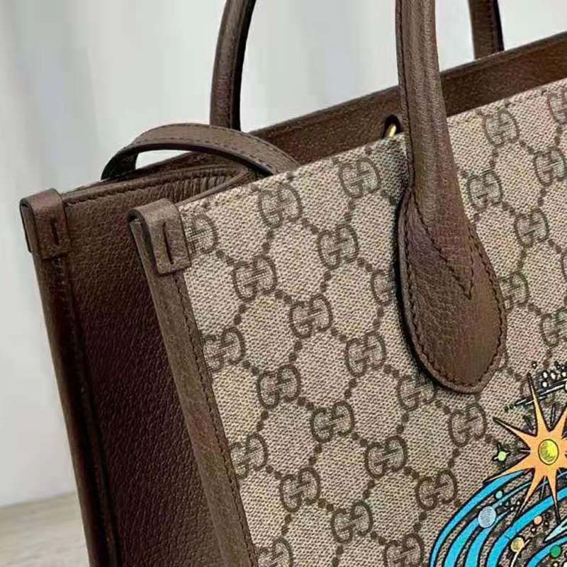 Leather tote Donald Duck Disney x Gucci Beige in Leather - 25966683