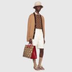 Gucci Unisex Doraemon x Gucci Large Tote Bag Beige/Ebony Mini GG Supreme Canvas - Image 12