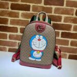 Gucci Unisex Doraemon x Gucci Small Backpack Beige/Ebony Mini GG Supreme Canvas - Image 2