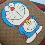 Gucci Unisex Doraemon x Gucci Small Backpack Beige/Ebony Mini GG Supreme Canvas - Image 6