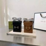 Gucci Unisex Gucci Horsebit 1955 Mini Bag Brown Leather – Bild 7