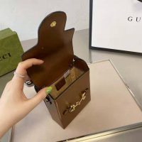 Gucci Unisex Gucci Horsebit 1955 Mini Bag Brown Leather