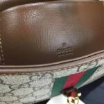 Gucci Unisex Jackie 1961 Mini Shoulder Bag Beige/Ebony GG Supreme Canvas - Image 8