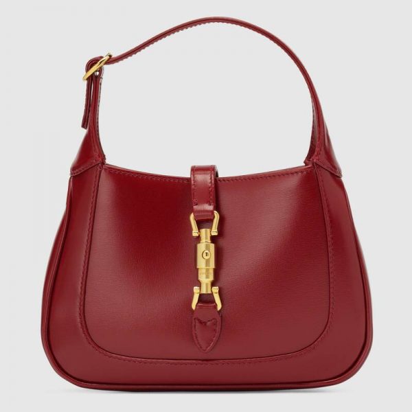 Gucci Women Jackie 1961 Mini Shoulder Bag in Leather-Red