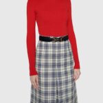 Gucci Unisex Leather Belt with Horsebit 4 cm Width Black Smooth Leather - immagine 8