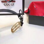 Gucci Unisex Lizard Belt with Interlocking G Horsebit Buckle 2.5 cm Width Black Lizard - immagine 5