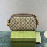 Gucci Unisex Neo Vintage GG Supreme Messenger Bag Beige/Ebony Canvas - Image 4