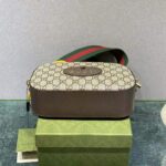 Gucci Unisex Neo Vintage GG Supreme Messenger Bag Beige/Ebony Canvas - Image 6