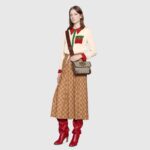 Gucci Unisex Neo Vintage Small Messenger Bag Beige/Ebony GG Supreme Canvas – Image 11