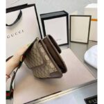 Gucci Unisex Neo Vintage Small Messenger Bag Beige/Ebony GG Supreme Canvas – Image 7