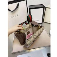 Gucci Unisex Neo Vintage Small Messenger Bag Beige/Ebony GG Supreme Canvas
