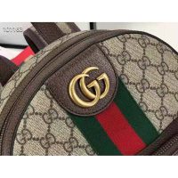 Gucci Unisex Ophidia GG Small Backpack Beige/Ebony GG Supreme Canvas