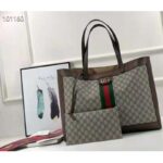 Gucci Unisex Ophidia Soft GG Supreme Medium Tote Beige/Ebony Supreme Canvas - Image 2