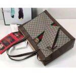 Gucci Unisex Ophidia Soft GG Supreme Medium Tote Beige/Ebony Supreme Canvas - Image 5