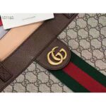 Gucci Unisex Ophidia Soft GG Supreme Medium Tote Beige/Ebony Supreme Canvas - Image 8