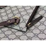 Gucci Unisex Ophidia Soft GG Supreme Medium Tote Beige/Ebony Supreme Canvas - Image 9