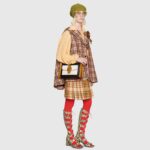 Gucci Women Check Wool Skirt with Horsebits Ivory Brown and Yellow Blend - Image 11