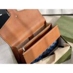 Gucci Women Dionysus Small Shoulder Bag Washed Organic GG Jacquard Denim - Image 9